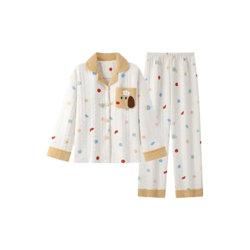 NATTY Polka Dot Chef Puppy Women's Pajama Sets