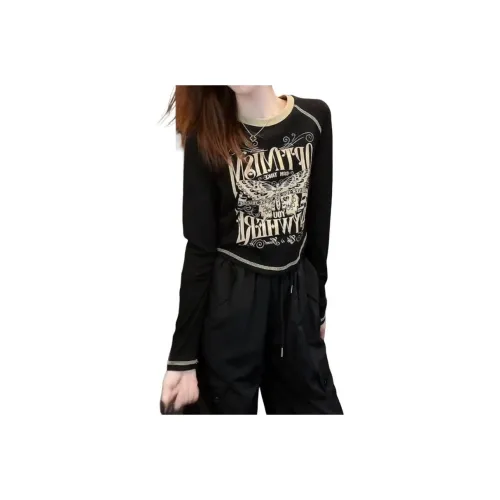 Amyway Черные Женские T-рубашки