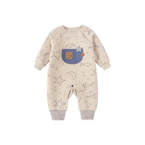 Babylove Фарфоровый Белый Бежевый Малыш Комбинезоны Ползунки