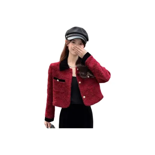 AHRTB Red Women's Short Coat AHRTB Красный Женское Короткое Пальто