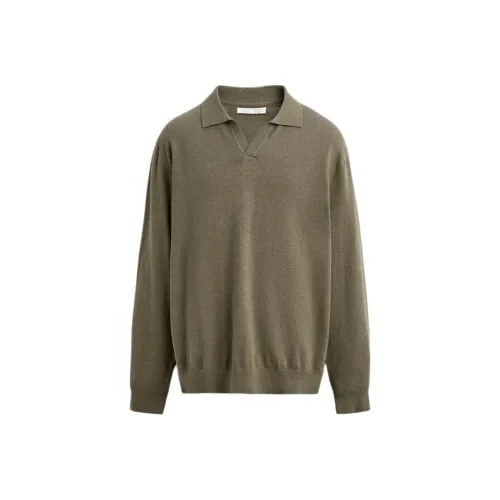 ZARA Light Khaki Мужская Поло