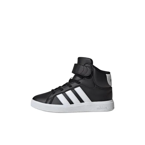 Adidas GRAND COURT MID Топ Скейтборд Кроссовки Основной Черный Детский