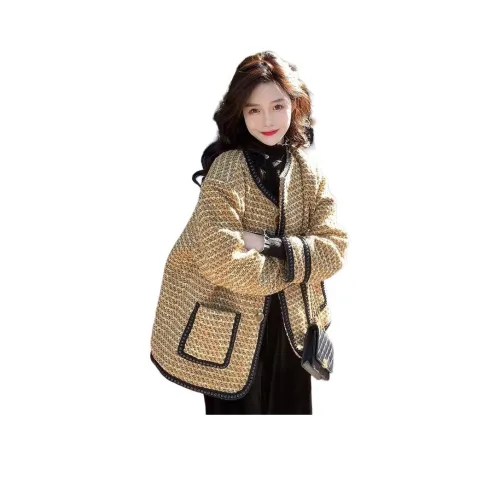 VINMUK Желтое Женское Короткое Пальто