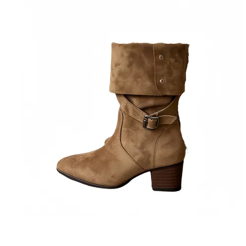 Wuji Колено Высокие сапоги 6 см Женские