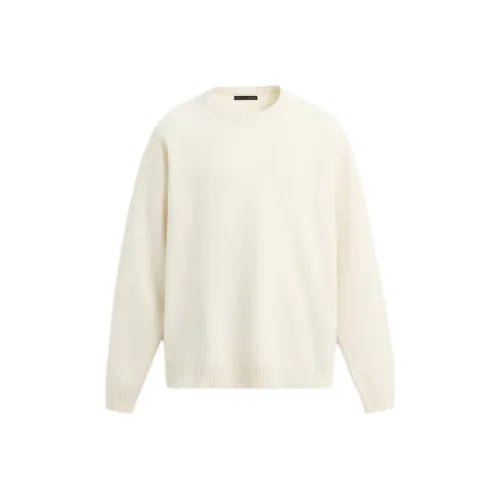 ZARA Men's White Oyster Sweaters ZARA Мужские Белые Свитера Oyster