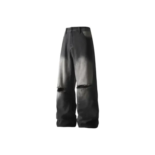 SNEIKLAU Черный Унисекс Джинсы