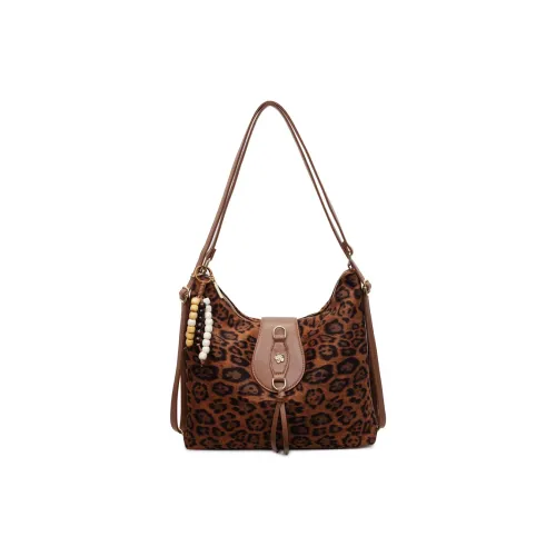 Bansusu ПУ (полиуретан) Сумка через плечо Стандартная Женская с леопардовым принтом