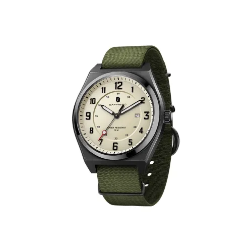 SAPPHERO Кварцевый механизм Нейлоновый ремешок Часы унисекс Многоцветный циферблат