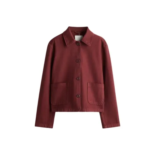 H M Кирпично-красный Женский Куртки