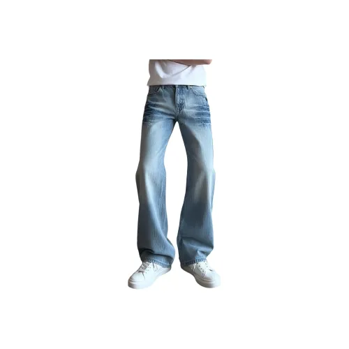 ILOVECHOC Синий Унисекс Джинсы