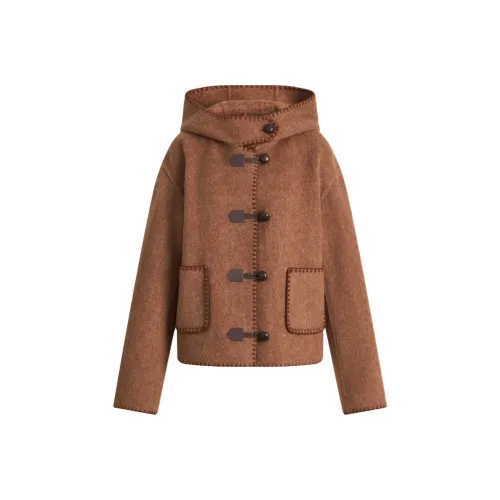 FABRIQUE Красный Коричневый Женское Пальто