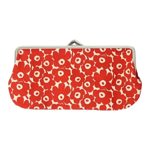 MARIMEKKO Хлопок Клатч Стандартный Женский Бежевый и Красный