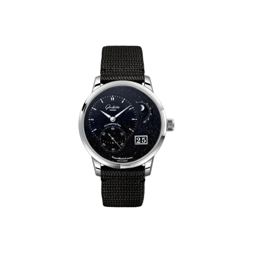 GLASHUTTE ORIGINAL PANO Автоматический Механический Механизм Мужские Часы Часы 40 мм Синий Циферблат Нейлоновый Ремешок