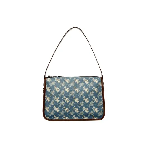 OUBOTE Сумка через плечо из коровьей кожи стандартная женская синяя