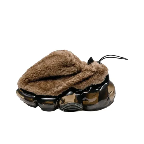 Grounds Moopie Мех MEDIC Низкий Топ Повседневная Обувь Женская Коричневый Черный