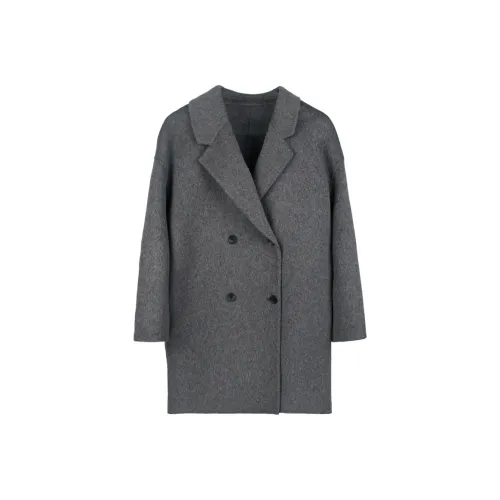 LANMOU Женское пальто среднего серого цвета