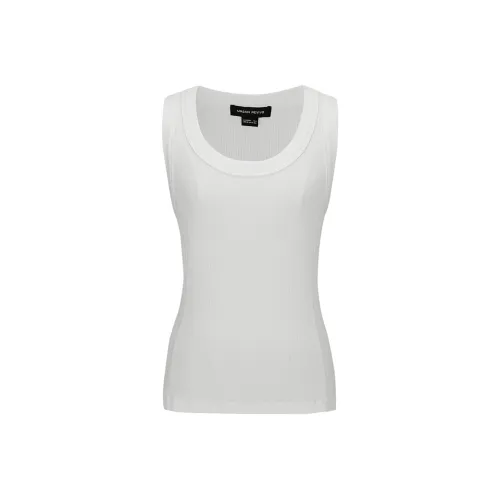 URBAN REVIVO Весенний топ без рукавов женский натуральный белый