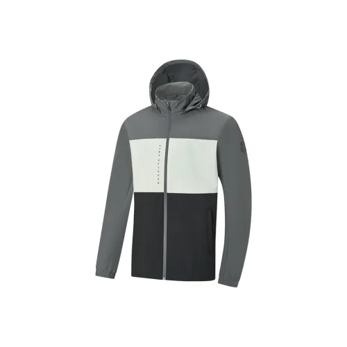 XTEP Variety Тренировки Коллекция Тренчкот Мужской Ironware Серый Свет Лесной мшистый Серый Глубокий черный