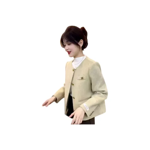 VINMUK Овсяное Женское Короткое Пальто