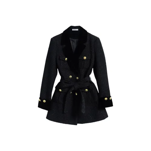 VINMUK Черное Женское Короткое Пальто