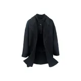 Комплект одежды (Угольный черный топ + Угольный черный жилет)