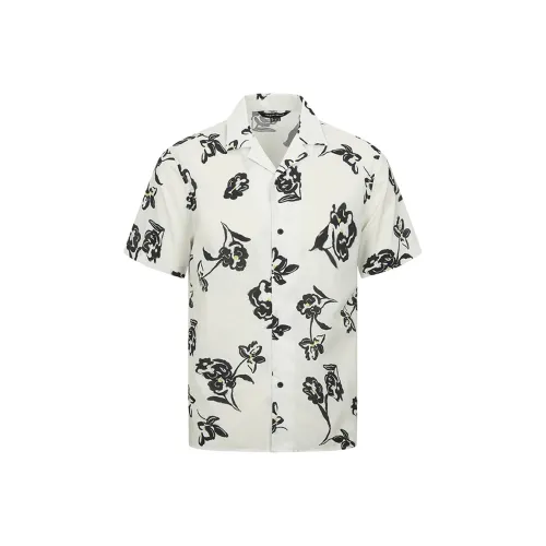 URBAN REVIVO Рубашка Мужская Натуральный Белый