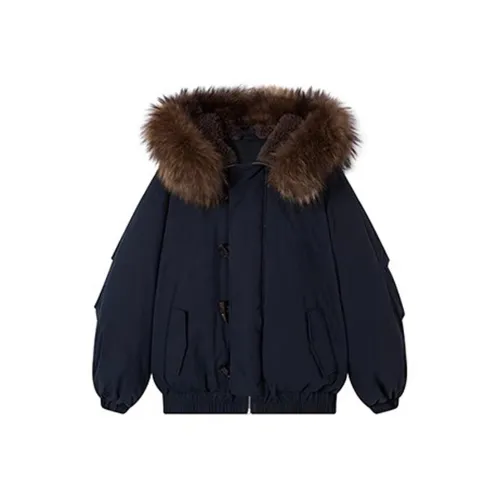 AFGGD Темно-синий женский пуховик