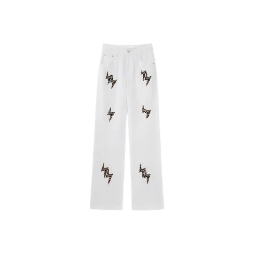 FOSS PHIL Белый Мужской Джинсы