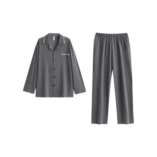 FAVMARTHA Сумерки Чернила M9552 Мужской Пижамный комплект