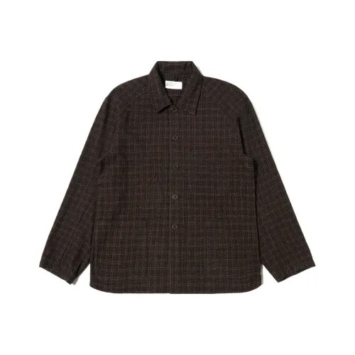 Universal Works Коричневый Кедровый Check Station Куртка Куртки Пальто Мужской