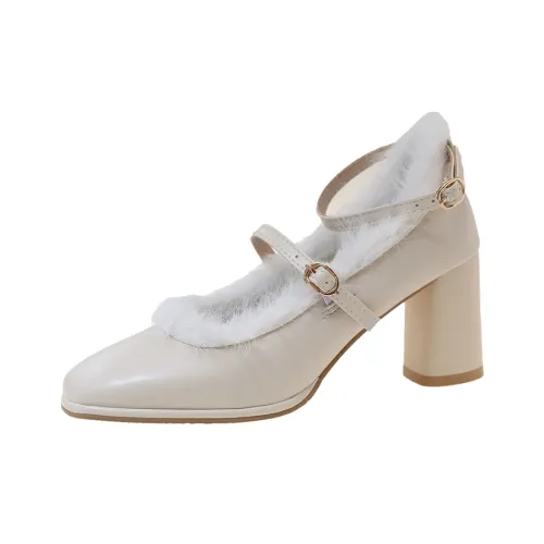 Dawei's House Грубый каблук Туфли Мэри Джейн Женские