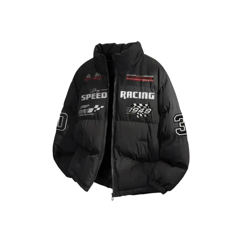 BJTY Стеганый хлопковый пуховик пальто унисекс