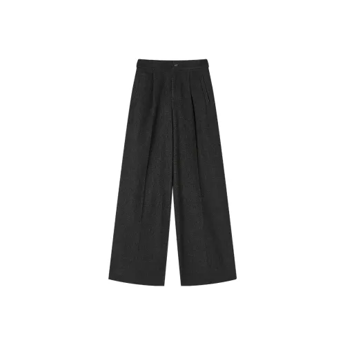 XIANGYING Темно-серый женский костюм брюки