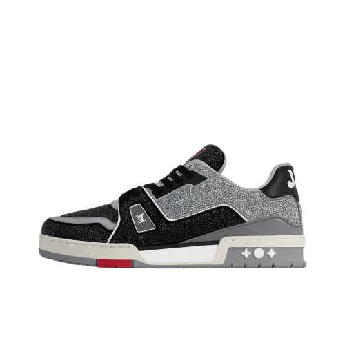 LOUIS VUITTON Тренер Low Топ Скейтборд Кроссовки Мужские Черные