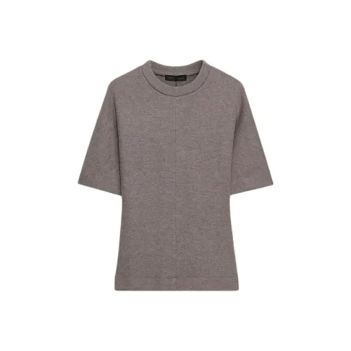 ZARA Зебра с принтом коричневый женские футболки T