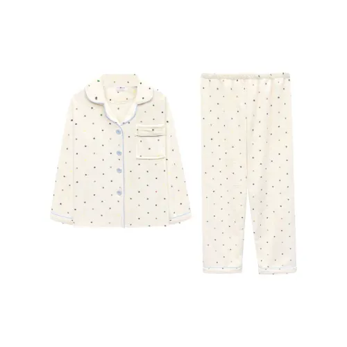 WANANNI Бежевый Абрикос Женские Пижамные Комплекты