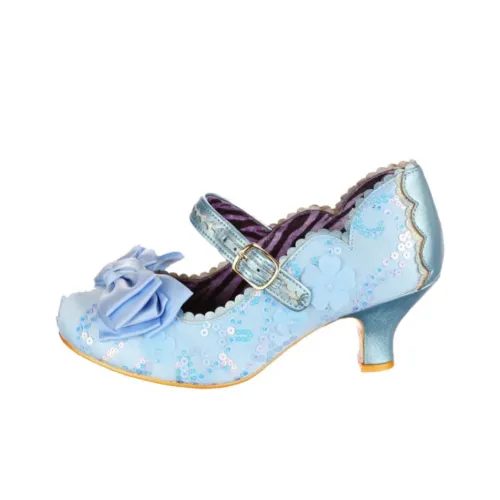 IRREGULAR CHOICE Лето Breeze Wide Fit грубый каблук Mary Jane 6 см Женские Light Blue Wide Fit