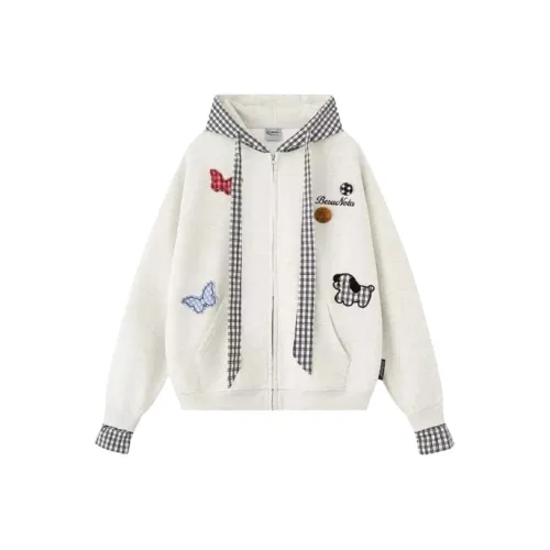 W9H2 Белый Серый Унисекс Свитшоты