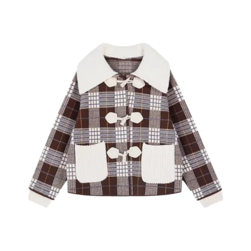 VINMUK Кофе Женские Короткие Пальто