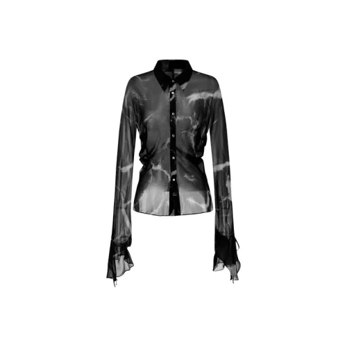 Oude Waag с принтом в наличии женские рубашки