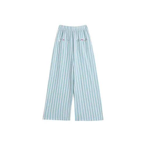 IWZI Мятно-зеленые полосы Женские Повседневные брюки