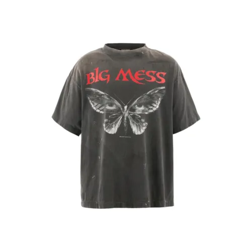 SAINT Mxxxxx FW25 Big MESS Tee T-рубашка Унисекс