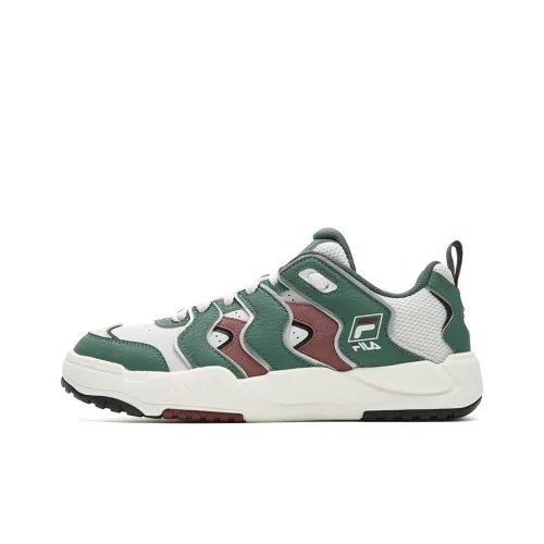 FILA Brace Покрытие Устойчивое к истиранию Легкий Низкий Топ Скейтборд Кроссовки Мужские Серый Зеленый