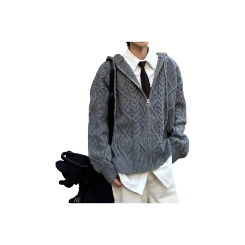 GANGZAI Серый Унисекс Трикотаж