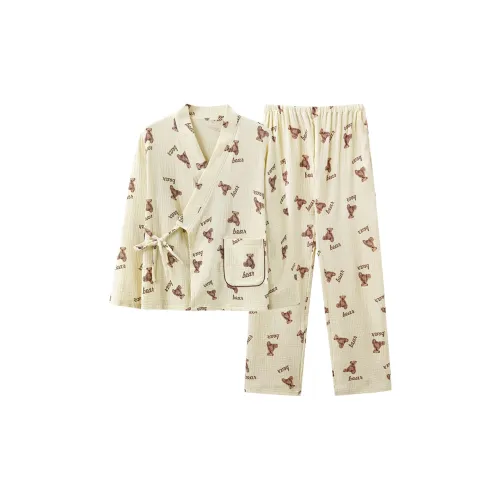 MADALLO Желтый Женские Пижамные Комплекты