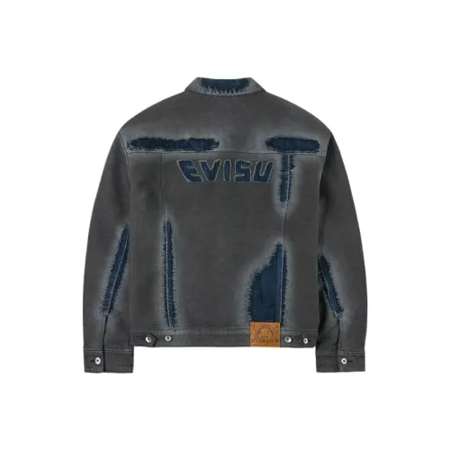 EVISU Джинсовый синий Мужской Джинсовые куртки