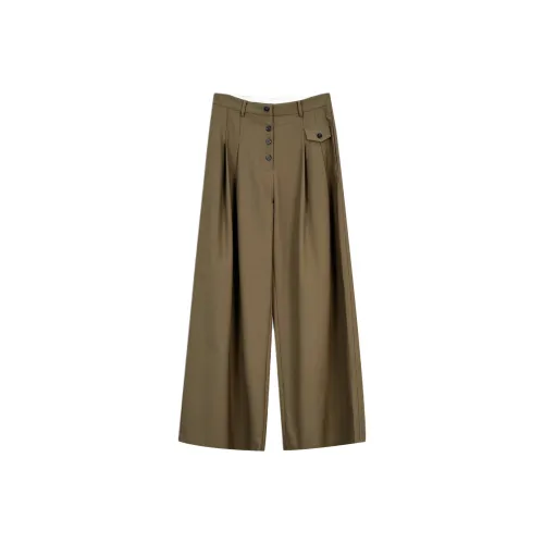 GZQJ Кофе Женские Повседневные Брюки