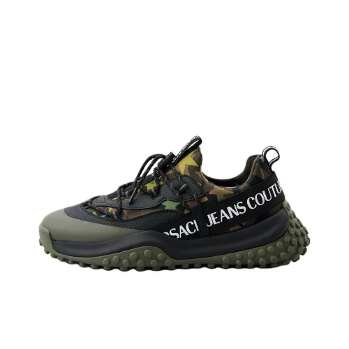 VERSACE JEANS Couture Низкий топ Повседневная обувь Мужской Зеленый