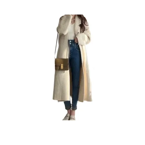 ЮЙЧЖАОЛИНЬ Бежевый Абрикос Женское Пальто