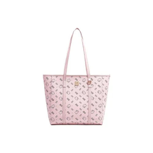 MESUCA Sanrio Hello Kitty Series ПУ (полиуретан) Сумка для покупок Сумка Сумка через плечо Женская Розовая Коричневая